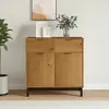 Image de Buffet Flam 80x40x80 Cm Bois Massif De Pin Vidaxl