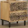 Image de Table De Chevet 40x33x46 Cm Bois De Manguier Solide Vidaxl