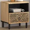 Image de Table De Chevet 40x33x46 Cm Bois De Manguier Solide Vidaxl