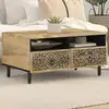 Image de Table Basse 80x54x40 Cm Bois De Manguier Massif Vidaxl