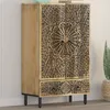 Image de vidaXL Buffet Armoire Latérale avec Pieds et Porte Meuble de Rangement Organisateur de Salon Salle de Séjour Bois de 358242