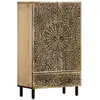 Image de Vidaxl buffet 60x33x100 cm bois de manguier massif