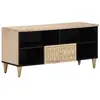 Image de Meuble Tv 100x33x46 Cm Bois Massif De Manguier Vidaxl