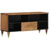 Image de Meuble Tv 100x33x46 Cm Bois Massif De Manguier Vidaxl