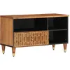 Image de Meuble Tv 80x33x46 Cm Bois Massif De Manguier Vidaxl