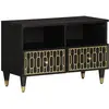 Image de Meuble Tv 70x33x46 Cm Bois Massif De Manguier Vidaxl