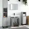 Image de Ensemble De Meubles De Salle De Bain 2 Pcs Sonoma Gris Vidaxl