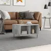Image de Table Basse Gris Béton 60x50x36,5 Cm Bois D'ingénierie Vidaxl