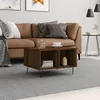 Image de Table Basse Chêne Marron 60x50x36,5 Cm Bois D'ingénierie Vidaxl