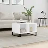 Image de Table Basse Blanc 60x50x36,5 Cm Bois D'ingénierie Vidaxl