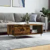 Image de Table Basse Chêne Fumé 90x50x36,5 Cm Bois D'ingénierie Vidaxl