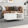 Image de Table Basse Blanc 90x50x36,5 Cm Bois D'ingénierie Vidaxl