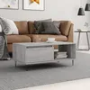 Image de vidaXL Table basse Sonoma gris 90x50x365 cm Bois dingénierie 830570