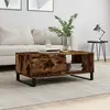 Image de Table Basse Chêne Fumé 90x50x36,5 Cm Bois D'ingénierie Vidaxl