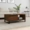 Image de Table Basse Chêne Marron 90x50x36,5 Cm Bois D'ingénierie Vidaxl