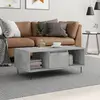 Image de Table Basse Gris Béton 90x50x36,5 Cm Bois D'ingénierie Vidaxl