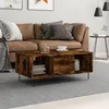 Image de Table Basse Chêne Fumé 90x50x36,5 Cm Bois D'ingénierie Vidaxl