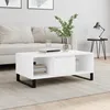Image de vidaXL Table basse Blanc 90x50x365 cm Bois dingénierie 830596