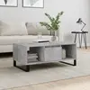 Image de Table Basse Gris Béton 90x50x36,5 Cm Bois D'ingénierie Vidaxl