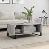 Image de vidaXL Table basse Sonoma gris 90x50x365 cm Bois dingénierie 830602