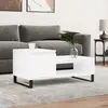 Image de Table Basse Blanc 100x50x45 Cm Bois D'ingénierie Vidaxl