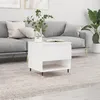 Image de vidaXL Table basse blanc 50x46x50 cm bois d’ingénierie 830892