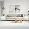 Image de Tables Basses 2 Pcs Blanc 50x46x50 Cm Bois D'ingénierie Vidaxl