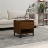 Image de Table Basse Chêne Marron 50x46x50 Cm Bois D'ingénierie Vidaxl