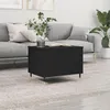Image de vidaXL Table basse Noir 60x445x45 cm Bois dingénierie 830941