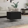 Image de Table basse Noir 60x445x45 cm Bois dingénierie