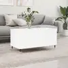 Image de Table Basse Blanc 90x44,5x45 Cm Bois D'ingénierie Vidaxl