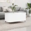 Image de Table Basse Blanc Brillant 90x44,5x45 Cm Bois D'ingénierie Vidaxl