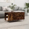 Image de Table Basse Chêne Fumé 102x44,5x50 Cm Bois D'ingénierie Vidaxl