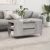 Image de Table Basse Sonoma Gris 102x44,5x50 Cm Bois D'ingénierie Vidaxl