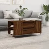 Image de vidaXL Table basse chêne marron 102x445x50 cm bois dingénierie 830995