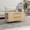 Image de Table Basse Chêne Sonoma 102x44,5x50 Cm Bois D'ingénierie Vidaxl
