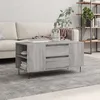 Image de Table Basse Sonoma Gris 102x44,5x50 Cm Bois D'ingénierie Vidaxl