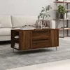 Image de Table Basse Chêne Marron 102x44,5x50 Cm Bois D'ingénierie Vidaxl