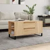 Image de vidaXL Table basse chêne sonoma 102x445x50 cm bois dingénierie 831007
