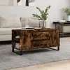 Image de Table Basse Chêne Fumé 102x44,5x50 Cm Bois D'ingénierie Vidaxl