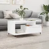 Image de vidaXL Table basse Blanc 90x49x45 cm Bois dingénierie 831012