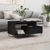 Image de Table Basse Noir 90x49x45 Cm Bois D'ingénierie Vidaxl