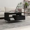 Image de Table Basse Noir 90x49x45 Cm Bois D'ingénierie Vidaxl
