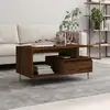 Image de Table Basse Chêne Marron 90x49x45 Cm Bois D'ingénierie Vidaxl