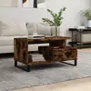 Image de Table Basse Chêne Fumé 90x49x45 Cm Bois D'ingénierie Vidaxl