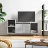 Image de Meuble Tv Gris Béton 100x35x55 Cm Bois D'ingénierie Vidaxl