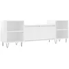Image de Meuble Tv Blanc Brillant 160x35x55 Cm Bois D'ingénierie Vidaxl