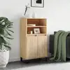 Image de Buffet Haut Chêne Sonoma 60x36x110 Cm Bois D'ingénierie Vidaxl
