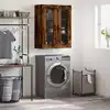 Image de Armoire Murale Chêne Fumé 69,5x34x90 Cm Bois D'ingénierie Vidaxl