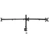 Image de Support de moniteur triple réglable - vidaXL - Hauteur réglable - Inclinaison 90° - Rotation 360° - Pince en C
